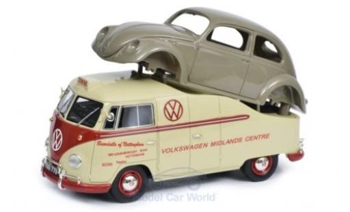 Volkswagen T1 1/18 Schuco a Midlands Centre mit Brezelkäfer Karosserie modellautos