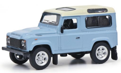 Modellautos Land Rover Defender 1/64 Schuco bleu clair/blanche 1990 Land Rover Defender 1/64 Schuco bleu clair/blanche 1990 modellautos