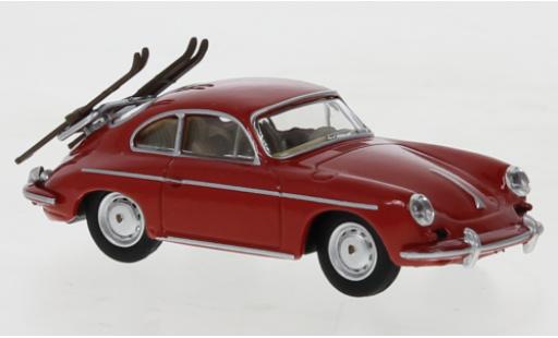 Modellautos Porsche 356 1/64 Schuco Carrera 2 rot Skiurlaub Porsche 356 1/64 Schuco Carrera 2 rot Skiurlaub modellautos