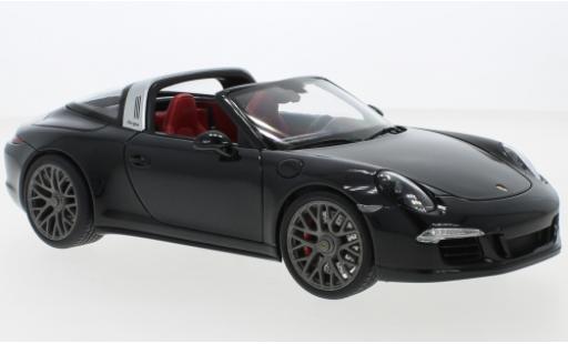 Porsche 991 Targa 1/18 Schuco 911 (.1) Carrera 4 GTS noire modellautos