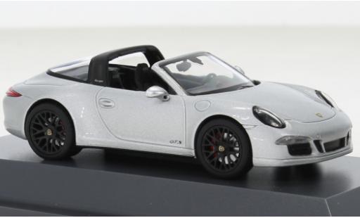 Porsche 991 Targa 1/43 Schuco 911 (.1) Carrera 4 GTS silber 2012 modellautos
