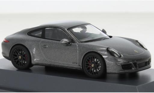Porsche 991 GTS 1/43 Schuco 911 (.1) Carrera metallise grau 2012 modellautos