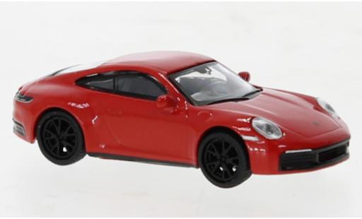 Porsche 992 S 1/87 Schuco 911  Carrera rouge modellautos