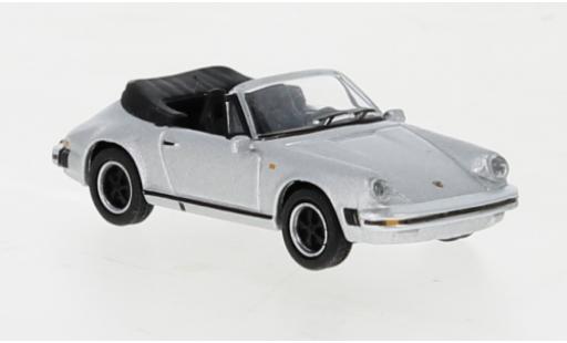 Porsche 911 1/87 Schuco Carrera 3.2 Cabriolet silber modellautos