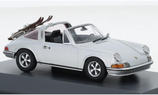 Porsche 911 1/43 Schuco Targa silber Skiurlaub 1971 modellautos