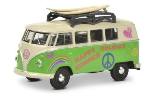 Volkswagen T1 1/64 Schuco Bus grün/beige Surfer avec Rack de toit et charge modellautos