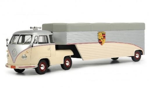 Volkswagen T1 1/18 Schuco Renntransporter Continental Motors Zugmaschine mit Auflieger modellautos