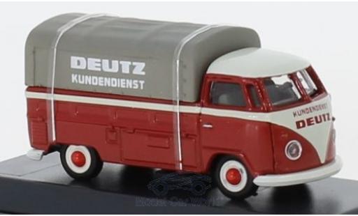 Modellautos Volkswagen T1 1/87 Schuco b Pritsche Deutz Kundendienst mit Plane Volkswagen T1 1/87 Schuco b Pritsche Deutz Kundendienst mit Plane modellautos
