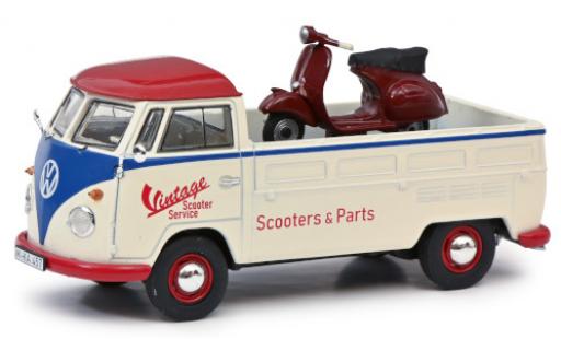 Volkswagen T1 1/43 Schuco b Pritsche Scooters & Parts avec scooter GS modellautos