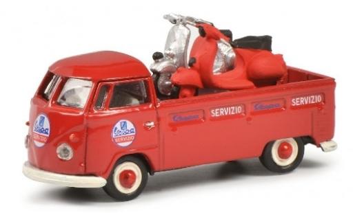 Volkswagen T1 1/87 Schuco b Pritsche Servizio Vespa avec charge modellautos