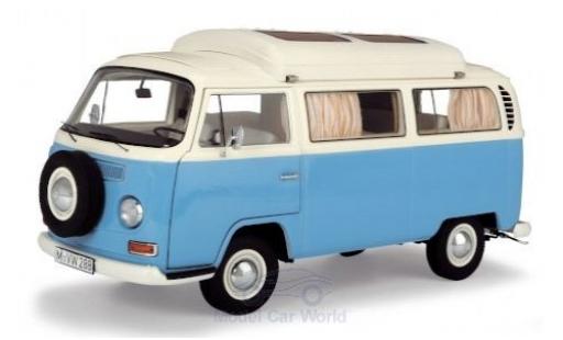 Modellautos Volkswagen T2 1/18 Schuco a Campingbus blau/weiss Volkswagen T2 1/18 Schuco a Campingbus blau/weiss modellautos