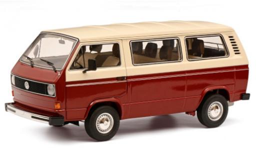 Volkswagen T3 1/18 Schuco a Bus rot/weiss modellautos