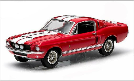 Shelby GT 500 1967 1/64 Greenlight rot modellautos