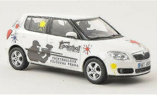 Skoda Fabia Livree Flotte 1/43 Abrex Paintball Borec modellautos