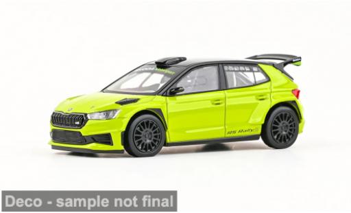 Modellautos Skoda Fabia IV RS Rallye2 gr&Atilde;&frac14;n 2022 1/43 Abrex