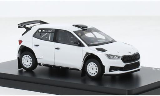 Skoda Fabia 1/43 Abrex IV RS Rallye2 weiss 2022 1:43 modellautos