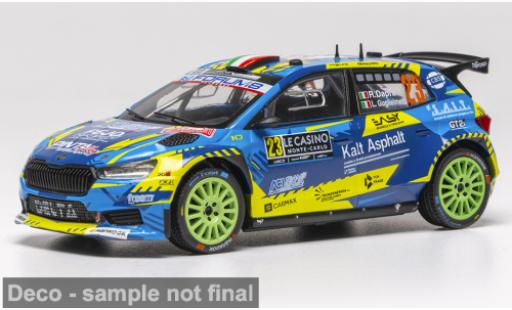Modellautos Skoda Fabia Rally2 Rallye Monte Carlo 2026 #23 R.Dapra/L.Guglielmetti 1/43 IXO