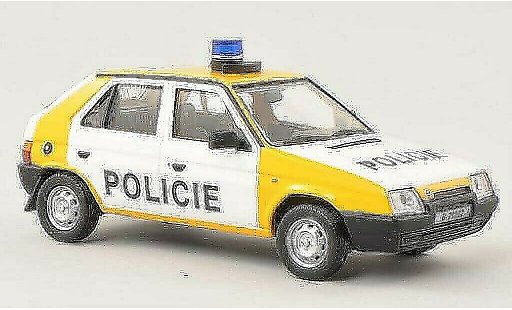 Skoda Favorit Livree Officielle 1/43 Abrex Policie (Tschechische Polizei) 1987 modellautos