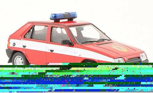 Skoda Favorit Livree Officielle 1/43 Abrex (Tschechische Feuerwehr) 1987 modellautos