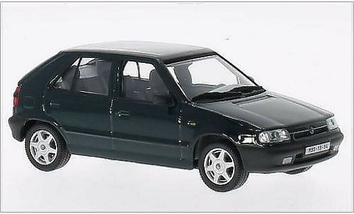 Skoda Felicia 1.3 GLXi 1/43 Abrex mettalic gr&Atilde;&frac14;n 1994 modellautos