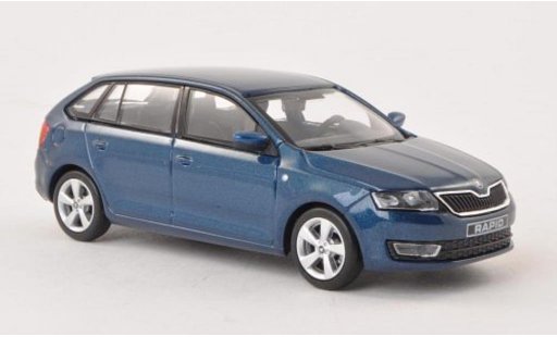 Skoda Rapid Spaceback ACE 1/43 Abrex Spaceback blau 2013 modellautos