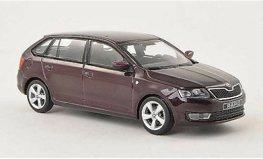 Skoda Rapid Spaceback ACE 1/43 Abrex Spaceback rot 2013 modellautos