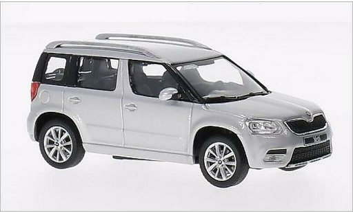 Skoda Yeti Base 1/43 Abrex mettalic grau 2013 modellautos