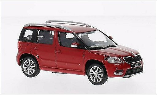 Skoda Yeti Base 1/43 Abrex rot 2013 modellautos