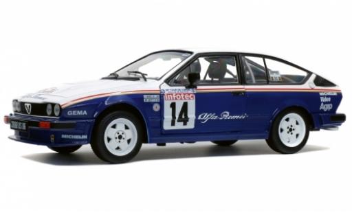 Modellautos Alfa Romeo GT 1/18 Solido V6 No.14 Rothmans Rallye WM Tour de Corse 1986 mit Decals Y.Loubet/J-M.Andrie Alfa Romeo GT 1/18 Solido V6 No.14 Rothmans Rallye WM Tour de Corse 1986 mit Decals Y.Loubet/J-M.Andrie modellautos