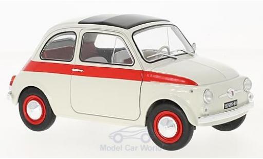 Modellautos Fiat 500 Sport 1/18 Solido L Sport weiss/rot 1960 Fiat 500 Sport 1/18 Solido L Sport weiss/rot 1960 modellautos