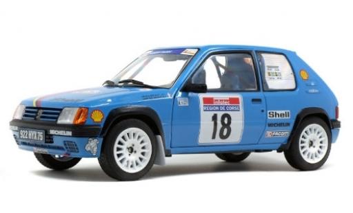Modellautos Peugeot 205 1/18 Solido Rallye No.18 Talbot Sport S Tour de Corse 1990 G.Chollier/H.Vericel Peugeot 205 1/18 Solido Rallye No.18 Talbot Sport S Tour de Corse 1990 G.Chollier/H.Vericel modellautos