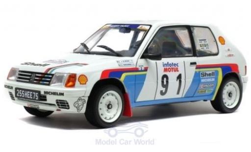 Modellautos Peugeot 205 1/18 Solido Rallye No.91 Rallye WM Rallye Tour de Corse 1989 J.Le Bihan/S.Kervarrec Peugeot 205 1/18 Solido Rallye No.91 Rallye WM Rallye Tour de Corse 1989 J.Le Bihan/S.Kervarrec modellautos