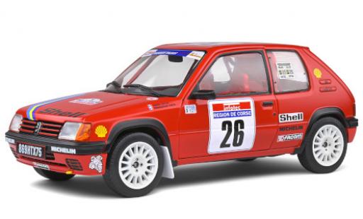 Modellautos Peugeot 205 1/18 Solido Rallye PTS No.26 Talbot Sport Rallye WM Rallye Tour de Corse 1990 H.Devin/F.Viste Peugeot 205 1/18 Solido Rallye PTS No.26 Talbot Sport Rallye WM Rallye Tour de Corse 1990 H.Devin/F.Viste modellautos