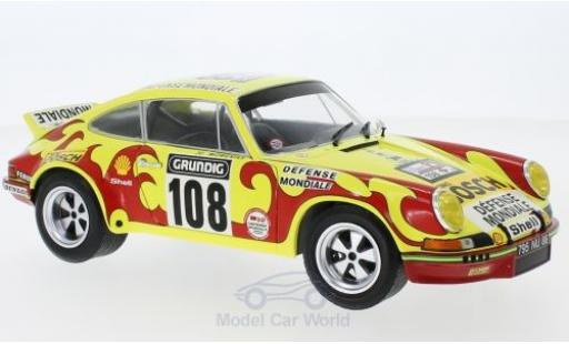 Modellautos Porsche 911 1/18 Solido RSR No.108 Sonauto Tour de France Auto 1973 C.Ballot-Lena/J.C.Morenas Porsche 911 1/18 Solido RSR No.108 Sonauto Tour de France Auto 1973 C.Ballot-Lena/J.C.Morenas modellautos