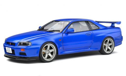 Modellautos Nissan Skyline 1/18 Solido GT-R (R34) metallise blau RHD 1999 Nissan Skyline 1/18 Solido GT-R (R34) metallise blau RHD 1999 modellautos