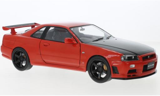 Modellautos Nissan Skyline 1/18 Solido GT-R (R34) rouge/noire RHD 1999 Nissan Skyline 1/18 Solido GT-R (R34) rouge/noire RHD 1999 modellautos
