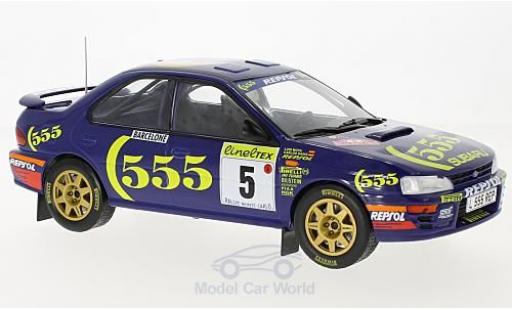Modellautos Subaru Impreza 555 1/18 Solido No.5 555 Rallye WM Rallye Monte Carlo 1995 C.Sainz/L.Moya Subaru Impreza 555 1/18 Solido No.5 555 Rallye WM Rallye Monte Carlo 1995 C.Sainz/L.Moya modellautos