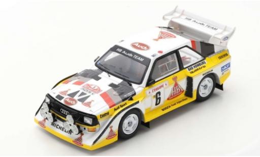 Modellautos Audi Sport Quattro 1/43 Spark Sport quattro S1 E2 No.6 HB Team HB Rallye WM Rallye Monte Carlo 1986 H.Mikkola/A.Hertz Audi Sport Quattro 1/43 Spark Sport quattro S1 E2 No.6 HB Team HB Rallye WM Rallye Monte Carlo 1986 H.Mikkola/A.Hertz modellautos