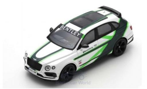 Bentley Bentayga 1/43 Spark weiss/Dekor 2019 GT3 Demonstrationsfahrzeug 24h Nürburgring modellautos
