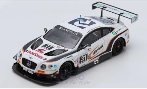 Modellautos Bentley Continental 1/43 Spark GT3 RHD No.31 Team Parker Racing 24h Spa 2018 R.Smith/D.Pierce/A.Meyrick/S.Morris Bentley Continental 1/43 Spark GT3 RHD No.31 Team Parker Racing 24h Spa 2018 R.Smith/D.Pierce/A.Meyrick/S.Morris modellautos