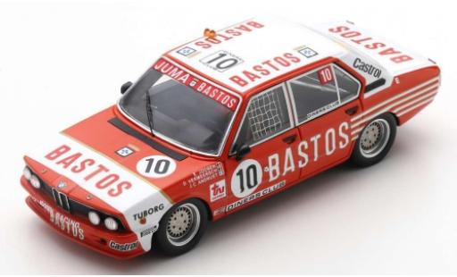Bmw 530 1/43 Spark i (E12) No.10 Bastos 24h Spa Francorchamps 1981 E.Joosen/D.Vermeersch/J-C.Andruet modellautos