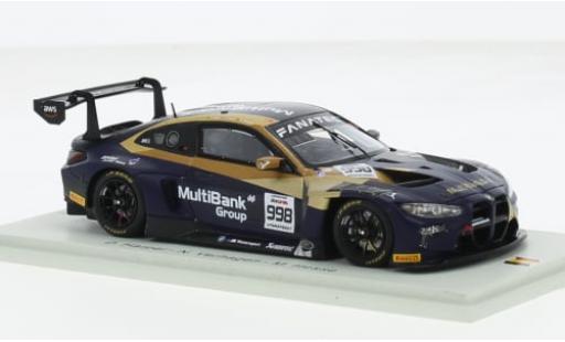 Bmw M4 1/43 Spark GT3 No.998 ROWE Racing 24h Spa 2023 1:43 modellautos