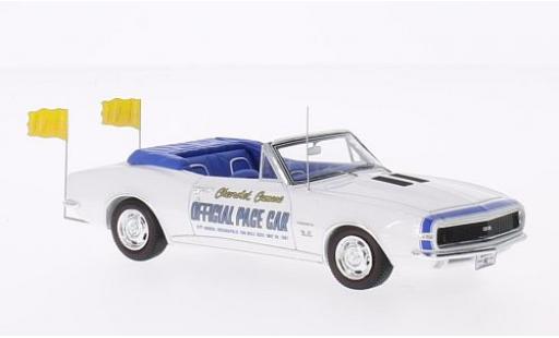 Chevrolet Camaro 1/43 Spark Cabrio Pace Car Indianapolis 500 weiss 1967 modellautos