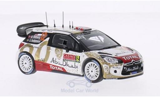 Modellautos DS Automobiles DS3 1/43 Spark Citroen WRC No.12 Citroen Total Abu Dhabi WRT Total Rallye Monte-Carlo 2015 M.Ostberg/J.Andersson DS Automobiles DS3 1/43 Spark Citroen WRC No.12 Citroen Total Abu Dhabi WRT Total Rallye Monte-Carlo 2015 M.Ostberg/J.Andersson modellautos