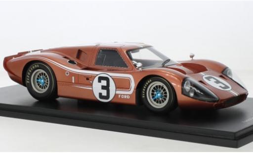 Ford GT40 1/18 Spark Mk IV RHD No.3 24h Le Mans 1967 1:18 modellautos