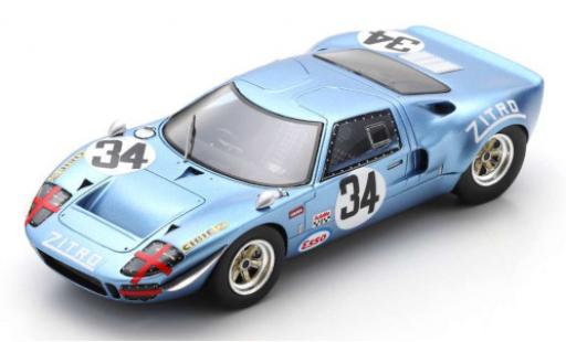 Modellautos Ford GT40 1/43 Spark RHD No.34 1000km Monza 1969 J.-P.Hanrioud/D.Martin Ford GT40 1/43 Spark RHD No.34 1000km Monza 1969 J.-P.Hanrioud/D.Martin modellautos