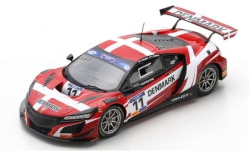 Honda NSX 1/43 Spark GT3 No.11 Racing Team Denmark FIA Motorsport Games GT Cup Vallelunga 2019 J.Möller/C.Nielsen modellautos