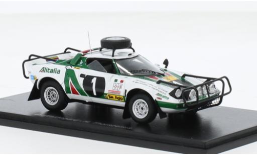 Lancia Stratos 1/43 Spark HF No.1 Alitalia Rallye WM Safari Rallye 1975 1:43 modellautos