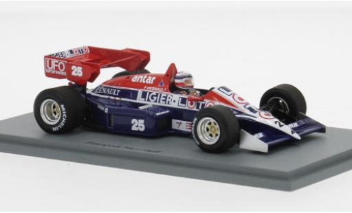 Modellautos Ligier JS2 1/43 Spark 3 GP Großbritannien 1984 #25 1:43 Ligier JS2 1/43 Spark 3 GP Großbritannien 1984 #25 1:43 modellautos