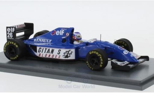 Modellautos Ligier JS3 1/43 Spark 9B No.26 Gitanes Formel 1 GP Kanada 1994 mit Decals O.Panis Ligier JS3 1/43 Spark 9B No.26 Gitanes Formel 1 GP Kanada 1994 mit Decals O.Panis modellautos